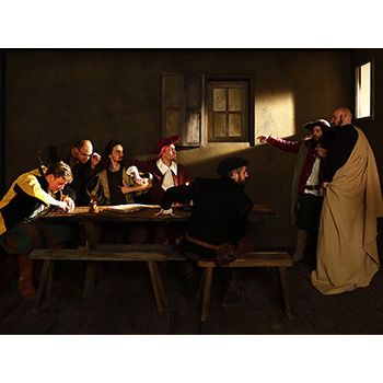 Caravaggio ’Berufung des hl. Matthäus‘<br>David Hanke